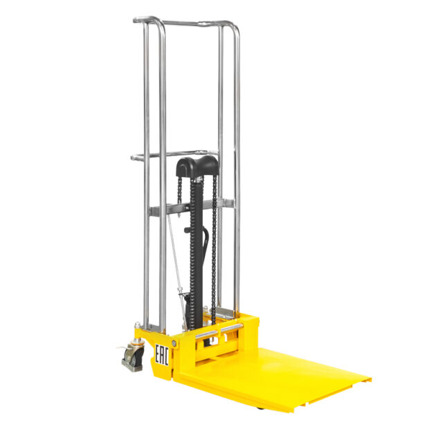 Штабелер гидравлический PJ4150 (400 кг; 1,5 м; с вилами и площадкой) SMARTLIFT — изображение 3
