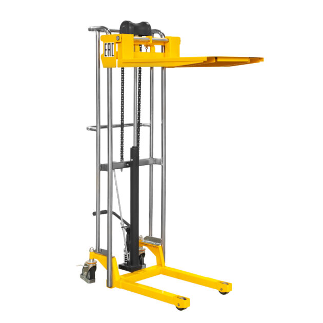 Штабелер гидравлический PJ4150 (400 кг; 1,5 м; с вилами и площадкой) SMARTLIFT — изображение 4