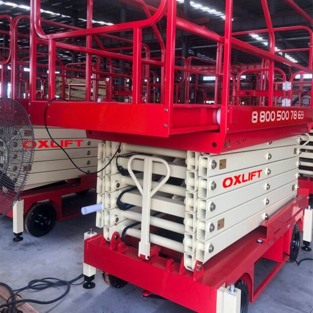 Ножничный Подъемник Передвижной OXLIFT QX-050-110 11000 мм 500 кг с выдвижной платформой — изображение 2