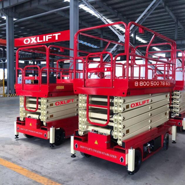 Ножничный Подъемник Передвижной OXLIFT QX-050-110 11000 мм 500 кг с выдвижной платформой — изображение 3