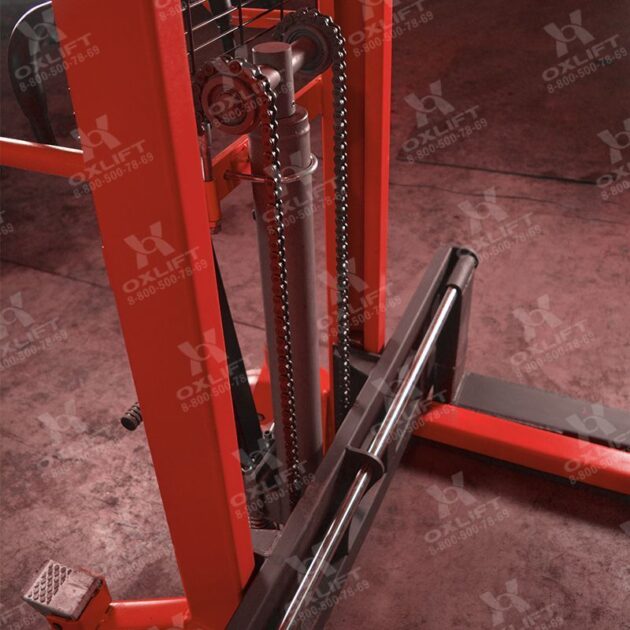 Гидравлический Штабелер с Широкими Опорными Лапами HS16-W OXLIFT 1600 мм 1500 кг — изображение 3